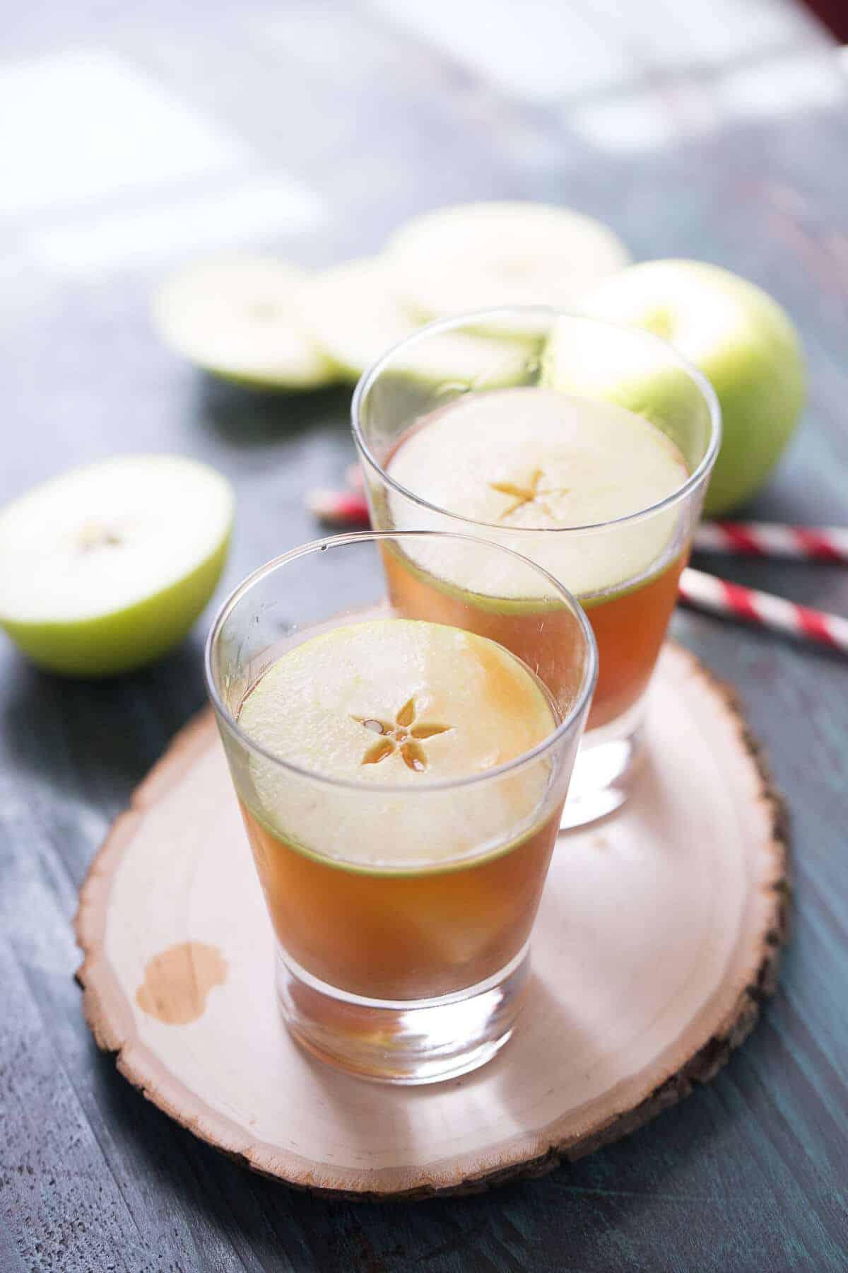 Caramel Apple Cocktail with Homemade Caramel Sauce