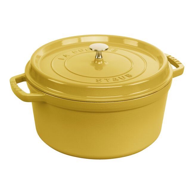 STAUB CAST IRON - 7-QT, ROUND, COCOTTE,