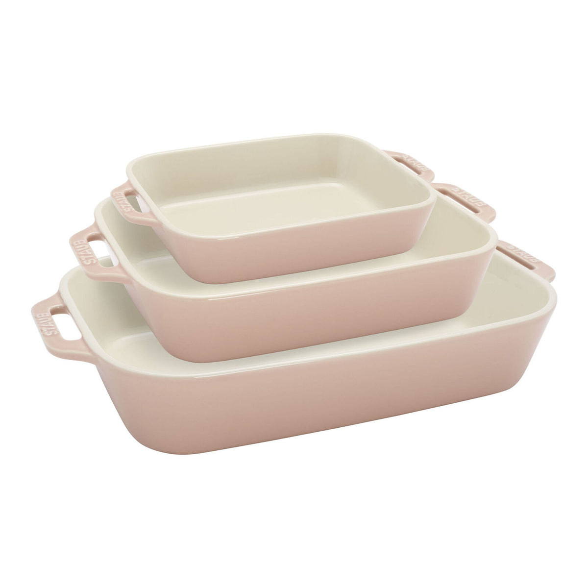 STAUB CERAMIC - Staub Stoneware Rectangular Baking Dishes, Set of 3