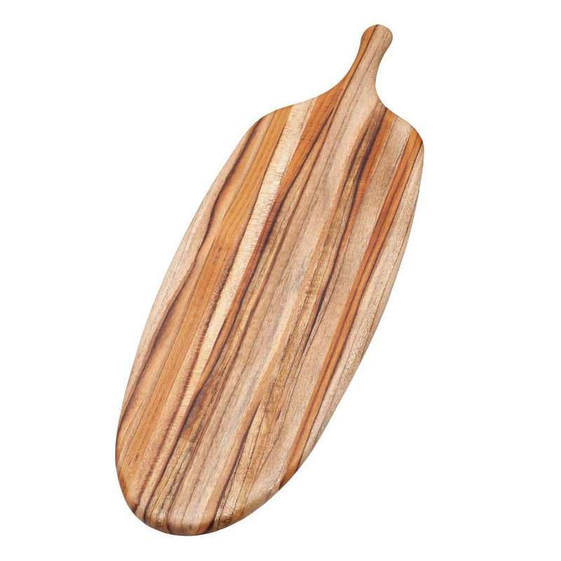 Teak Haus - PADDLE SERVING CANOE BOARD LONG 26.5 x 8.5 x 0.5 in