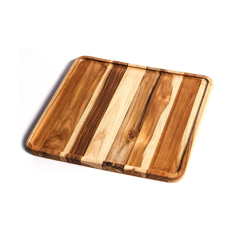 Teak Haus - ESSENTIAL SQUARE SERVING TRAY 12 x 12 x 0.5 in