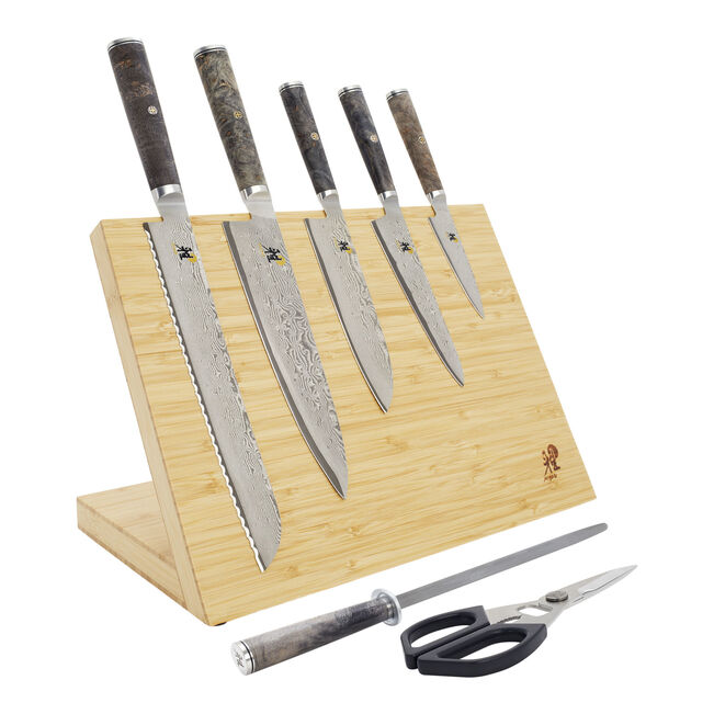 Miyabi Black - 8-pc, Knife block set, Brown