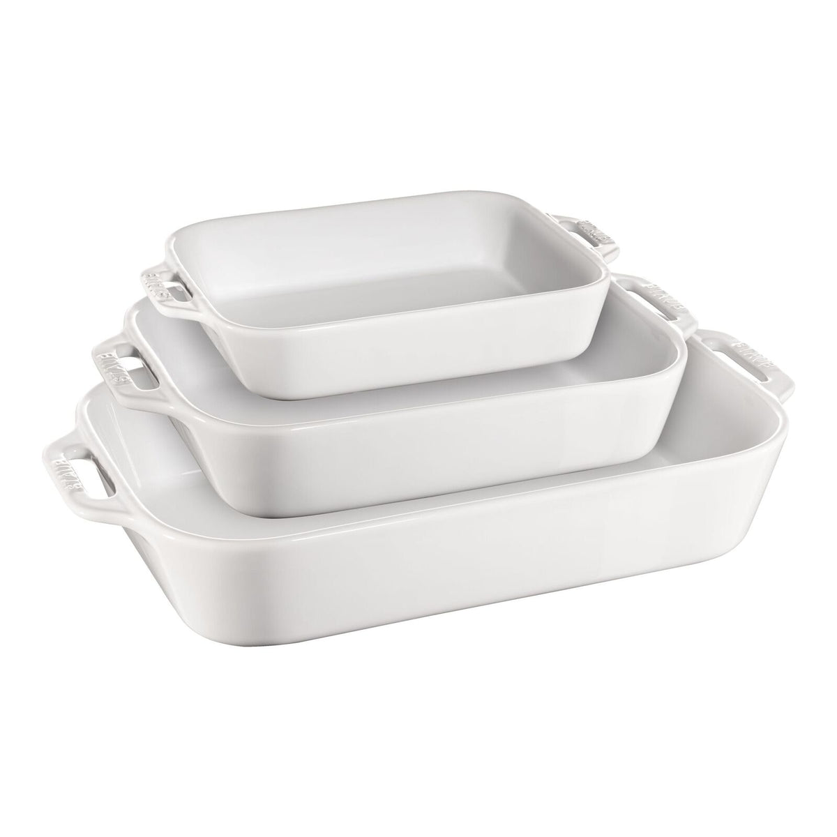 STAUB CERAMIC - Staub Stoneware Rectangular Baking Dishes, Set of 3