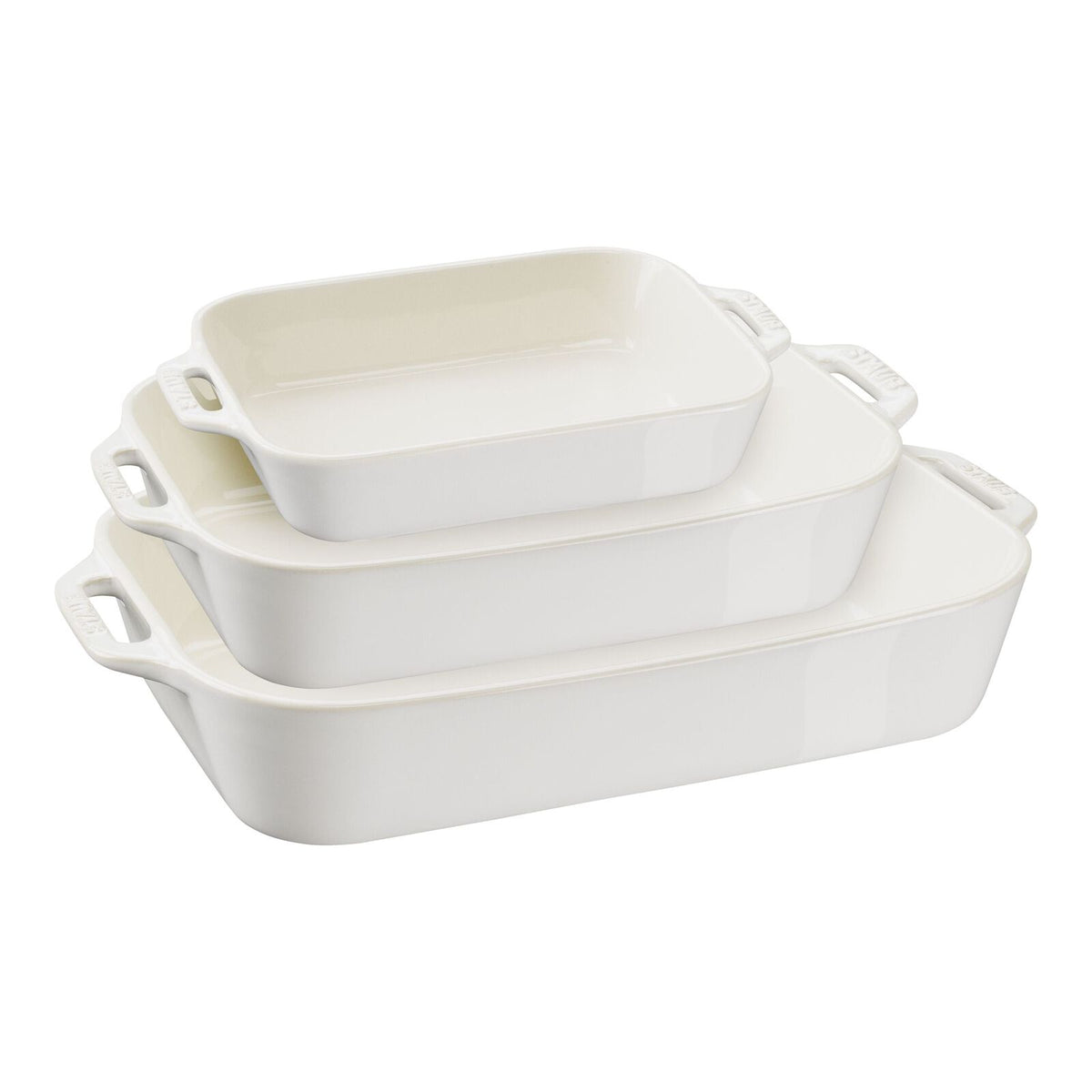 STAUB CERAMIC - Staub Stoneware Rectangular Baking Dishes, Set of 3