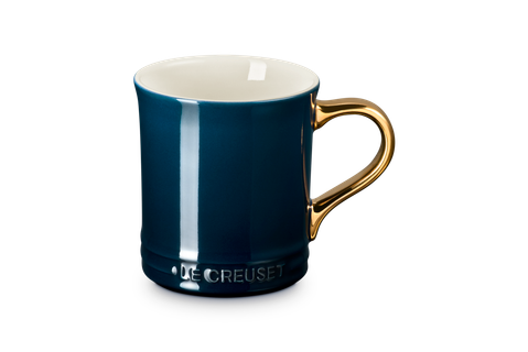 Le Creuset - Vancouver Mug with Gold Metallic Handle