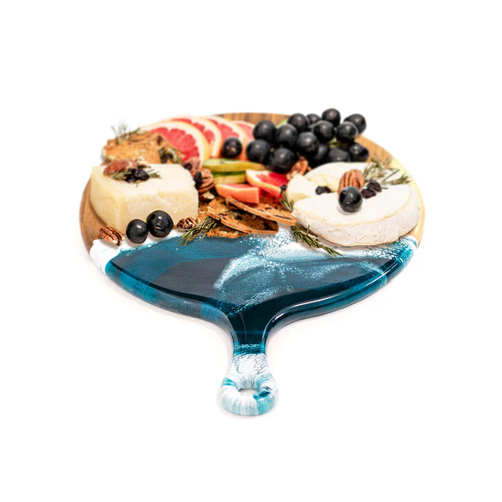 Lynn & Liana Design - Round Cheese Paddle Acacia Boards