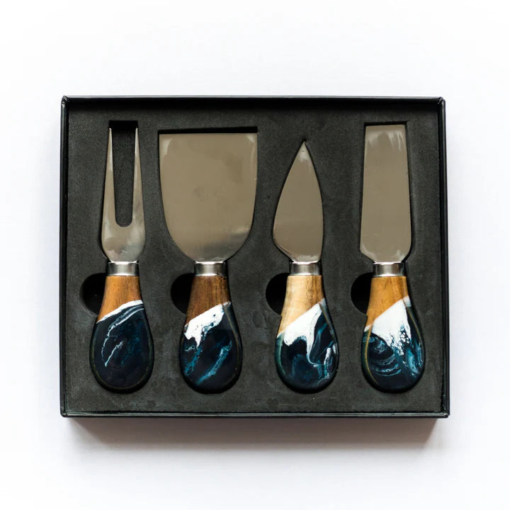 Lynn & Liana Design - Resin Coated Cheese Knife Set