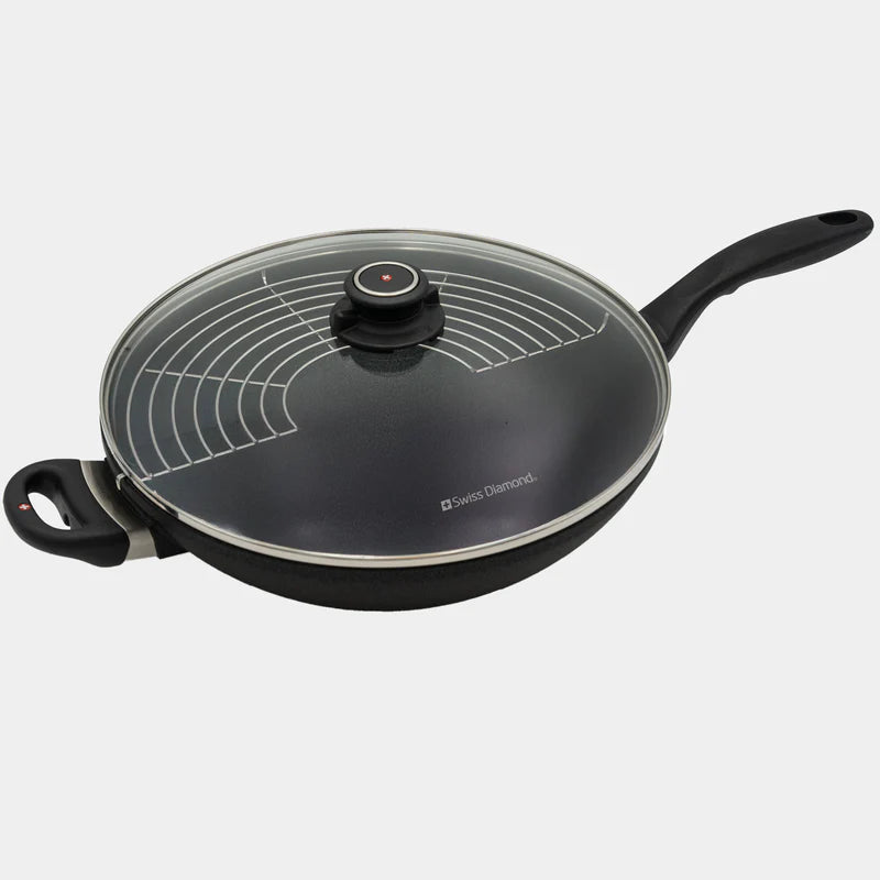 Swiss Diamond - XD Nonstick Wok With Glass Lid