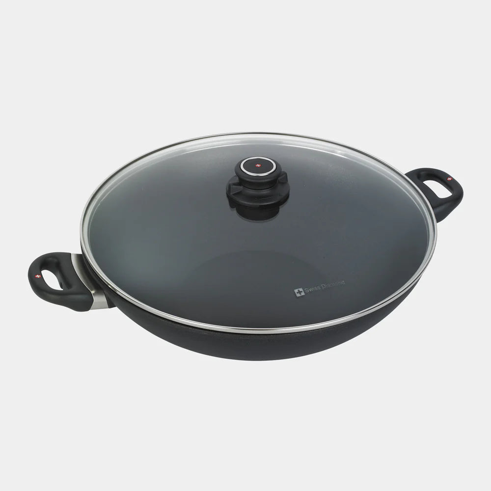 Swiss Diamond - XD Nonstick 14" Wok With Glass Lid