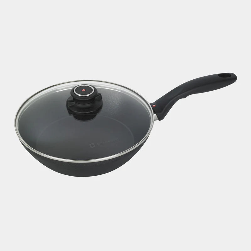 Swiss Diamond - XD Nonstick Stir-Fry Pan with Glass Lid - INDUCTION