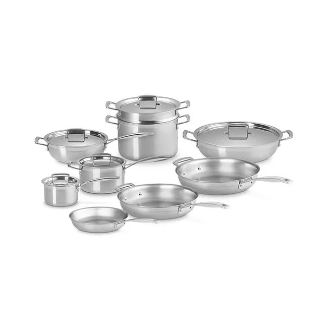Le Creuset - Classic Stainless Steel 14-Piece Cookware Set