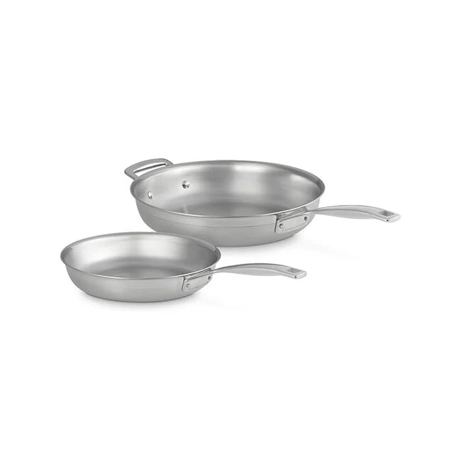 Le Creuset - Classic Stainless Steel 2-Piece Frying Pan Set