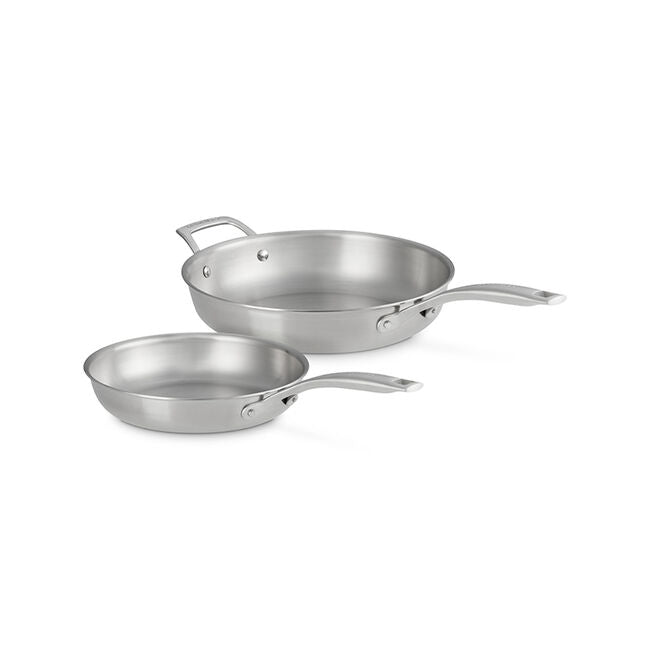 Le Creuset - Essential Stainless Steel 2-Piece Frying Pan Set