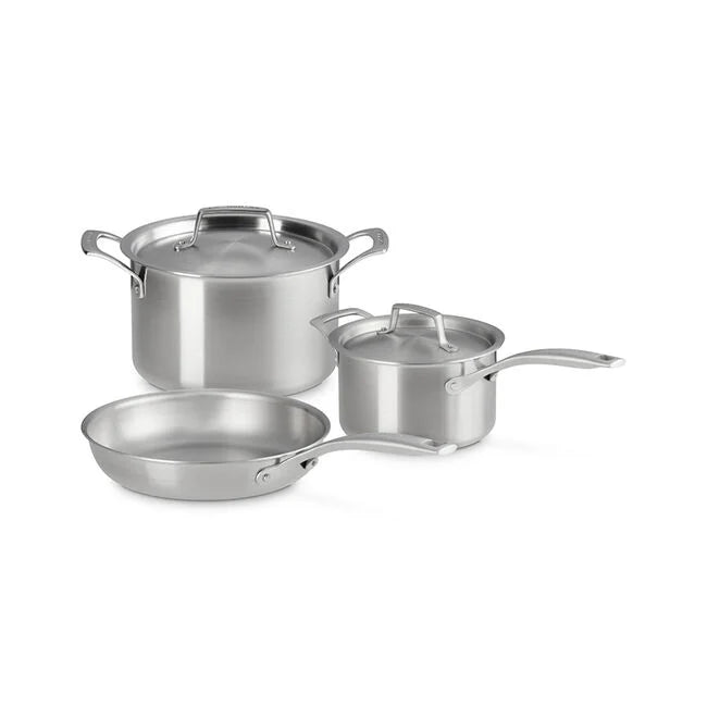 Le Creuset - Essential Stainless Steel 5-Piece Cookware Set