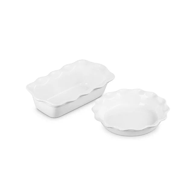 Le Creuset - Heritage Fluted Pie Dish and Loaf Pan Set