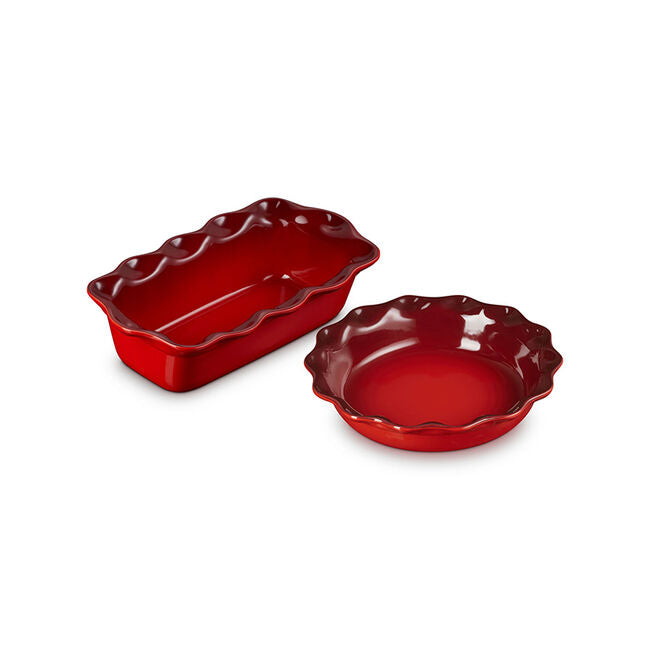 Le Creuset - Heritage Fluted Pie Dish and Loaf Pan Set