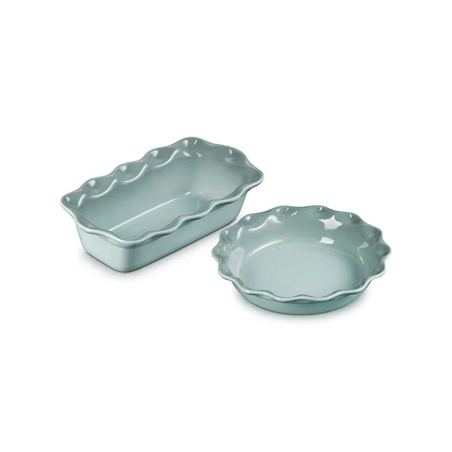 Le Creuset - Heritage Fluted Pie Dish and Loaf Pan Set