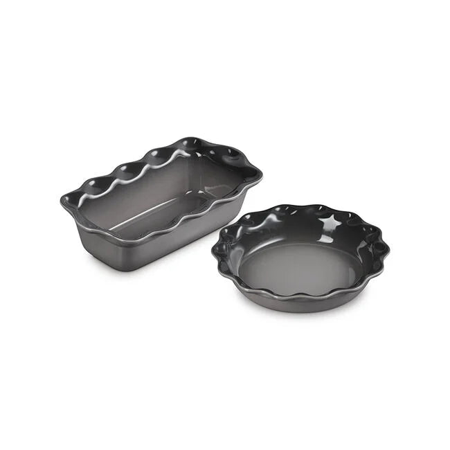 Le Creuset - Heritage Fluted Pie Dish and Loaf Pan Set