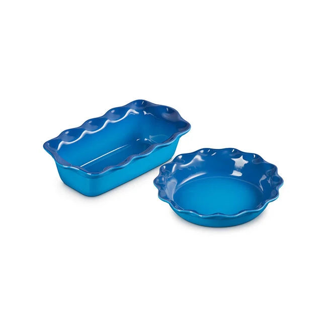 Le Creuset - Heritage Fluted Pie Dish and Loaf Pan Set