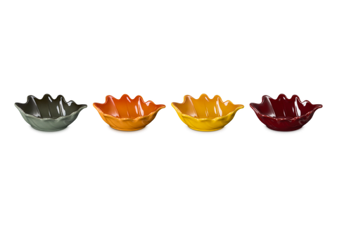 Le Creuset - Mini French Oak Leaf Bowls, Set of 4, Multicolor