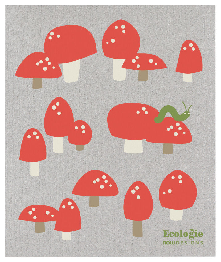 Now Designs Ecologie - Totally Toadstools Swedish Dishcloth
