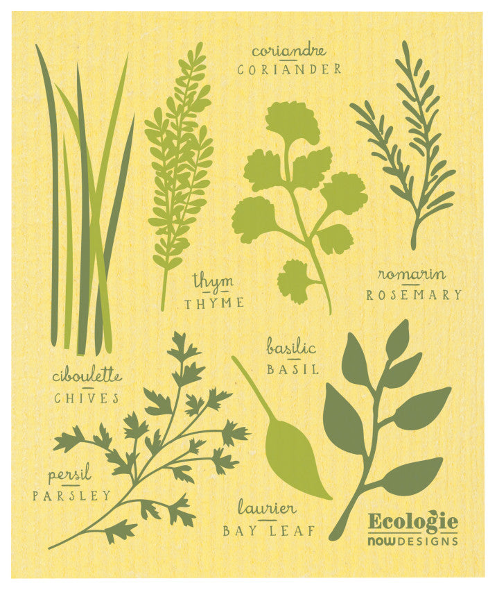 Now Designs Ecologie - Les Fines Herbs Swedish Dishcloth