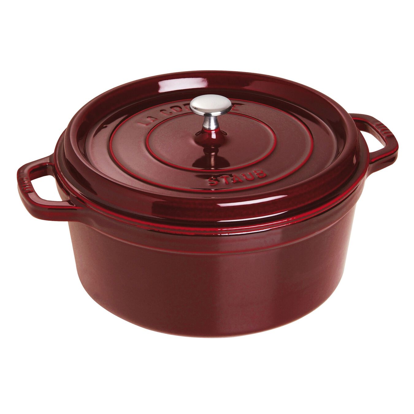 STAUB CAST IRON - 7-QT, ROUND, COCOTTE,
