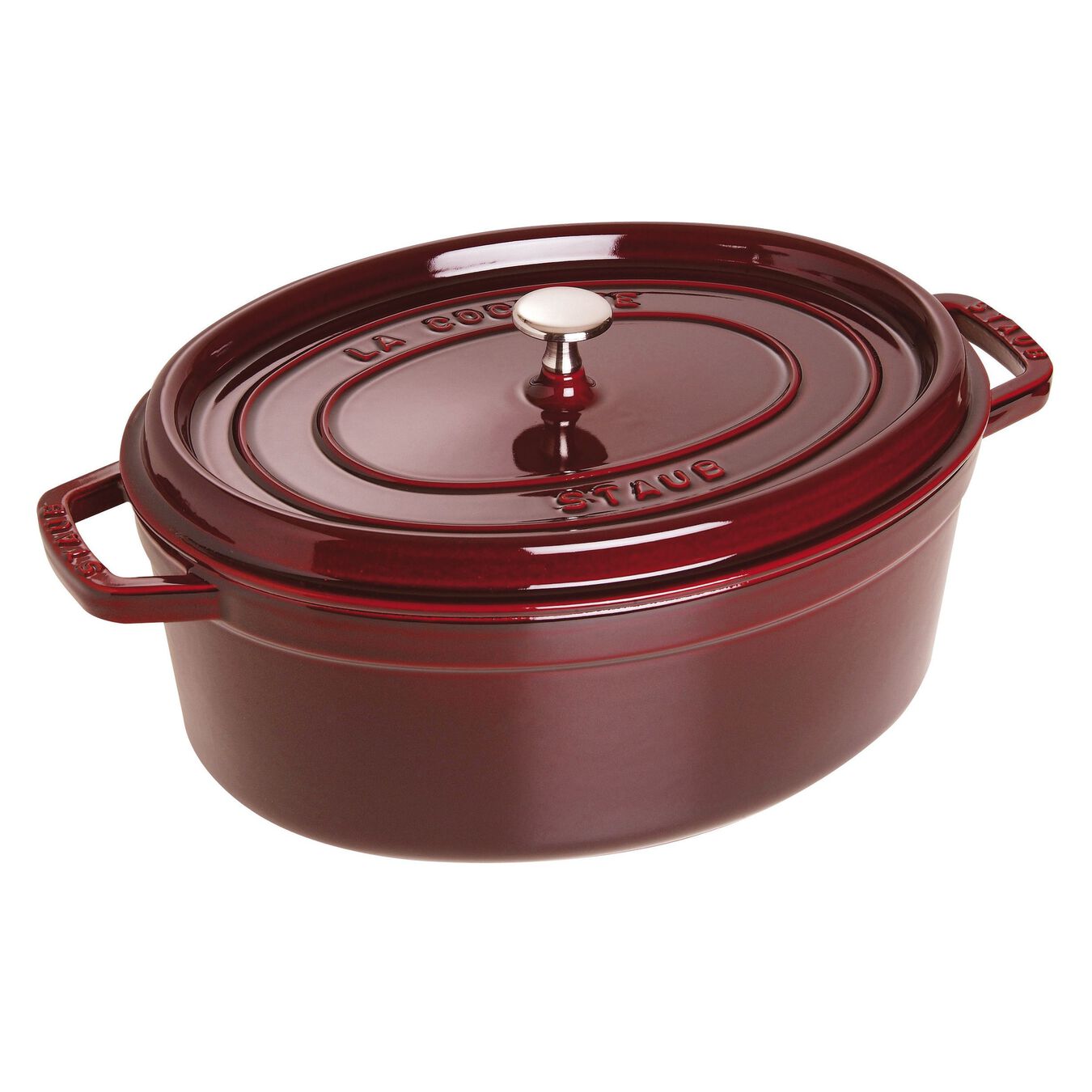 STAUB CAST IRON - 7-QT, OVAL COCOTTE