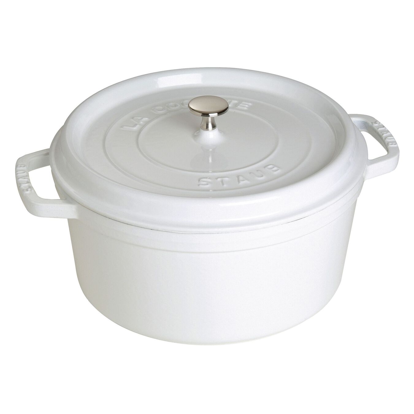 STAUB CAST IRON - 7-QT, ROUND, COCOTTE,