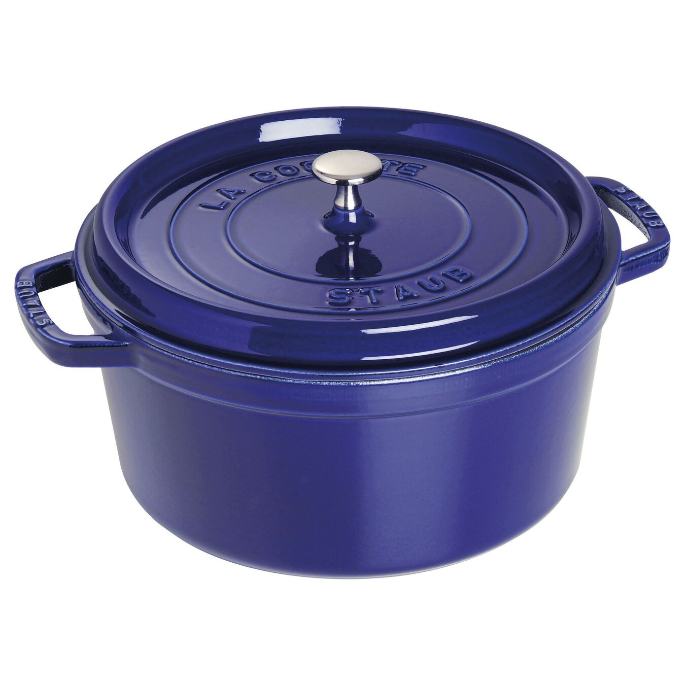 STAUB CAST IRON - 7-QT, ROUND, COCOTTE,