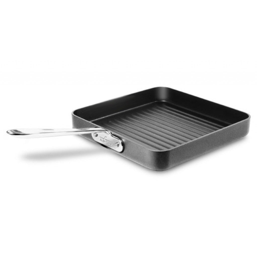 All Clad - HA1 Hard Anodized Nonstick Cookware, Square Grill, 11 inch