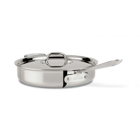 All Clad d3 - Saute Pan w/Lid Stainless Collection