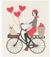 Now Designs Ecologie - Girl on Dog Swedish Dishcloth