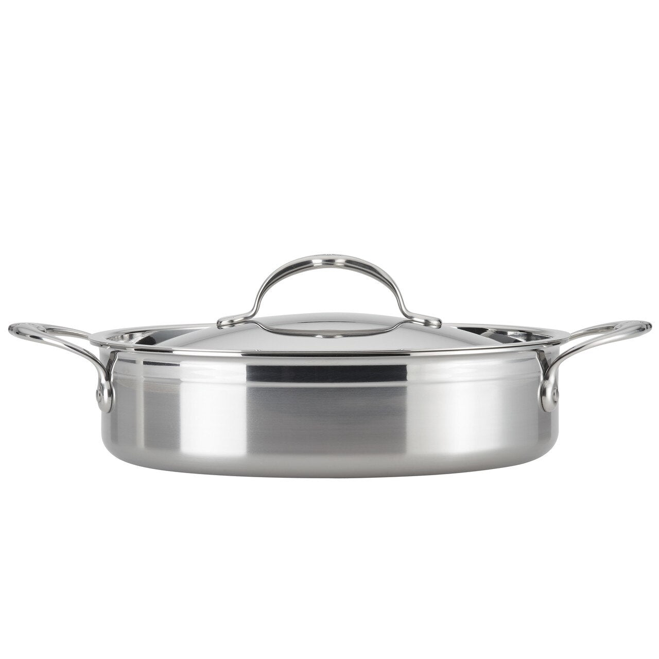 Hestan ProBond Forged Stainless Steel - Professional Clad Stainless Steel Braiser with Lid, 3.5-Quart
