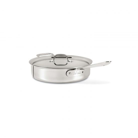 All Clad d3 - Saute Pan w/Lid Stainless Collection