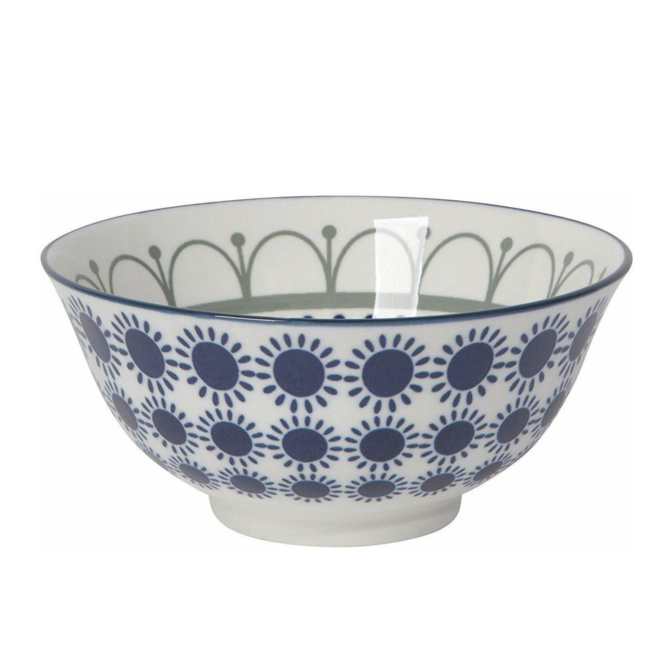 Now Designs - Navy Sun Stamped Bowl 6"