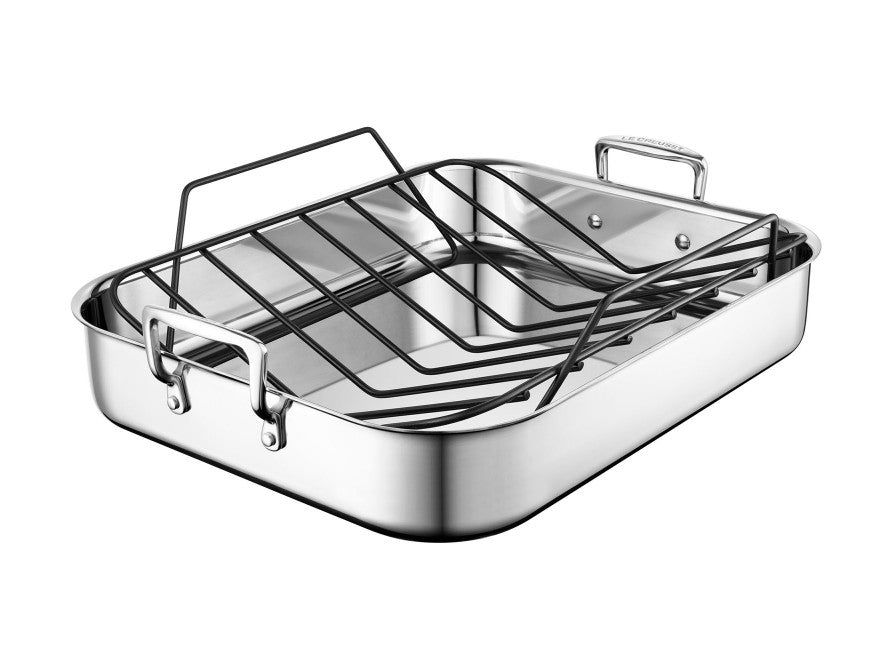 Le Creuset - Large Roasting Pan (16.25" x 13.25") with Nonstick Rack