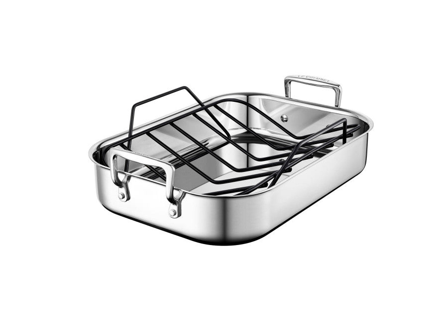 Le Creuset - Stainless Steel Roasting Pan with Nonstick Rack