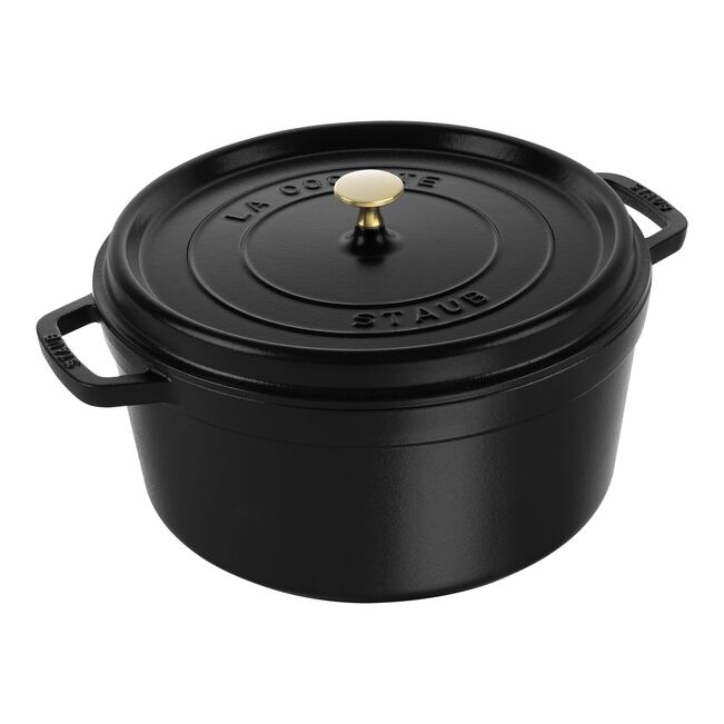 STAUB CAST IRON - 13.25 QT, ROUND COCOTTE
