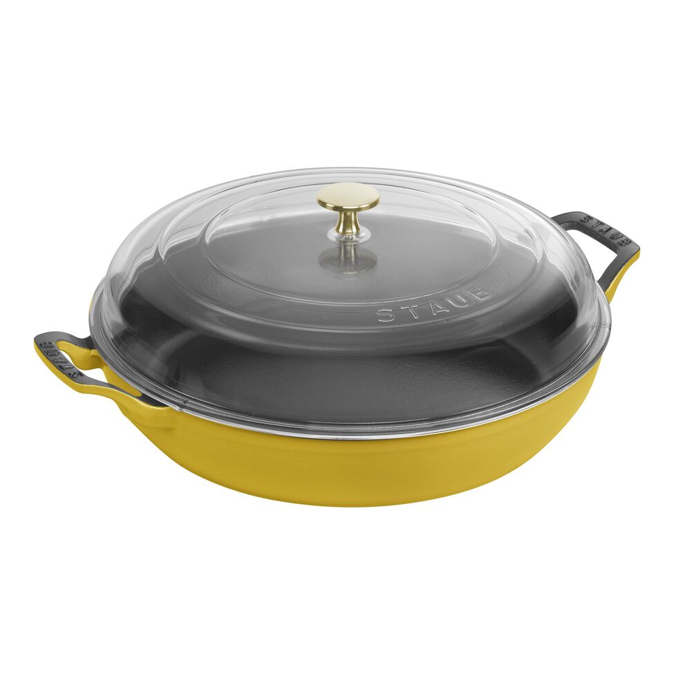 STAUB CAST - 12-INCH, BRAISER WITH GLASS LID