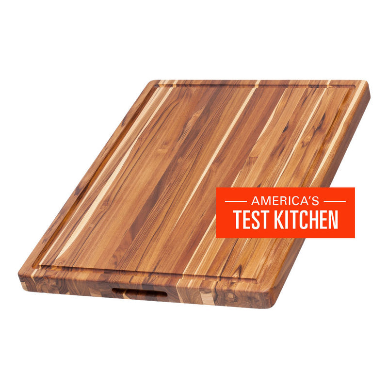 Teak Haus - PROFESSIONAL CARVING BOARD W/ JUICE CANAL 24 x 18 x 1.5 in