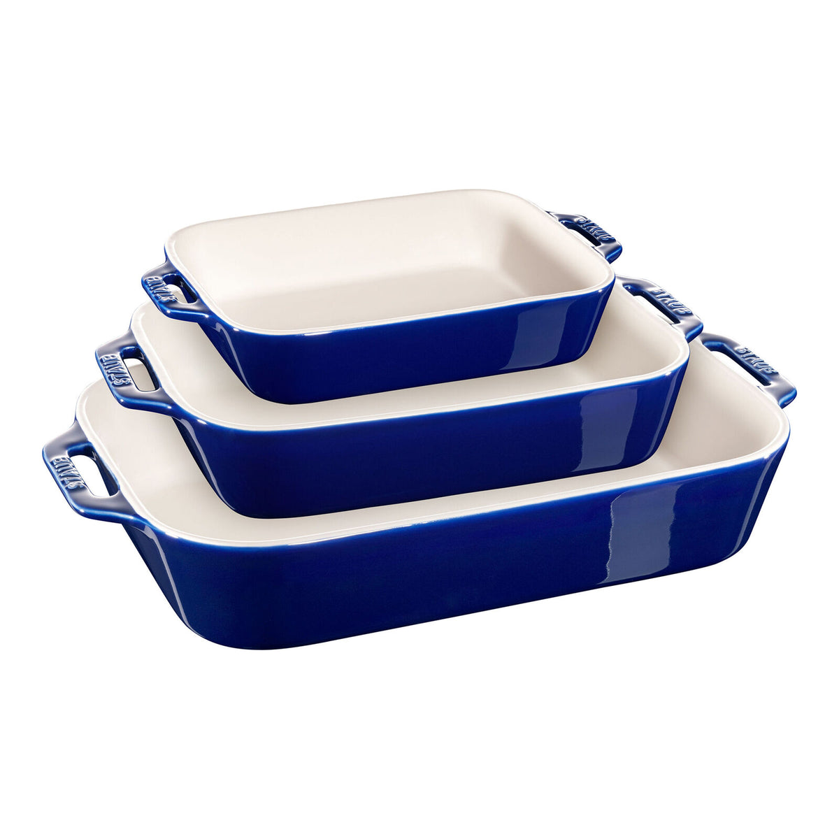 STAUB CERAMIC - Staub Stoneware Rectangular Baking Dishes, Set of 3