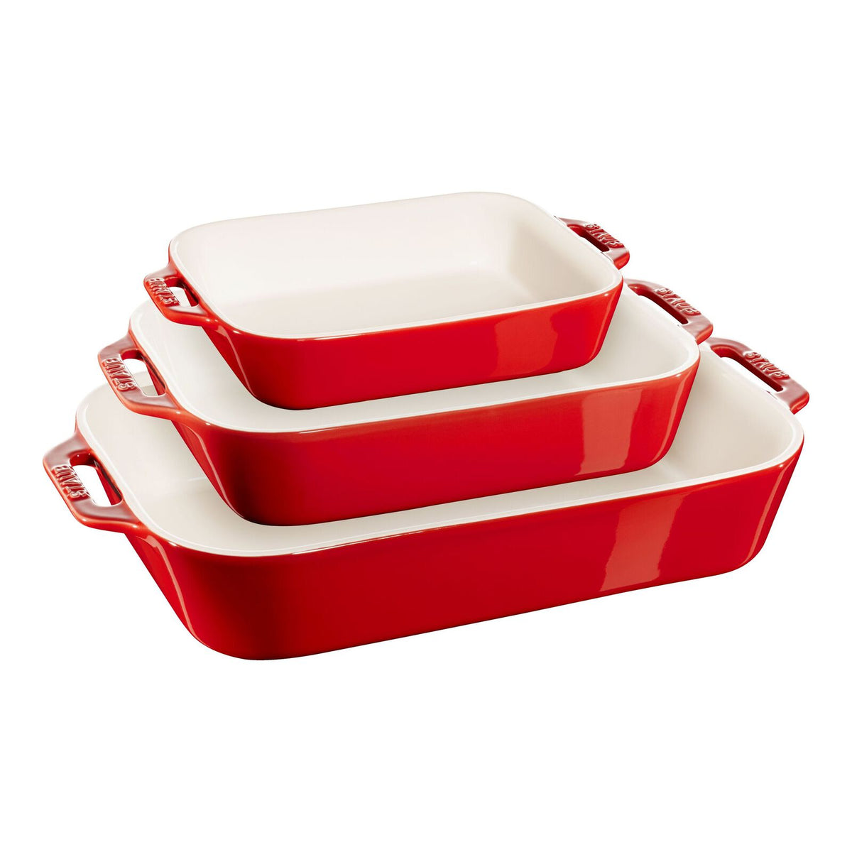 STAUB CERAMIC - Staub Stoneware Rectangular Baking Dishes, Set of 3