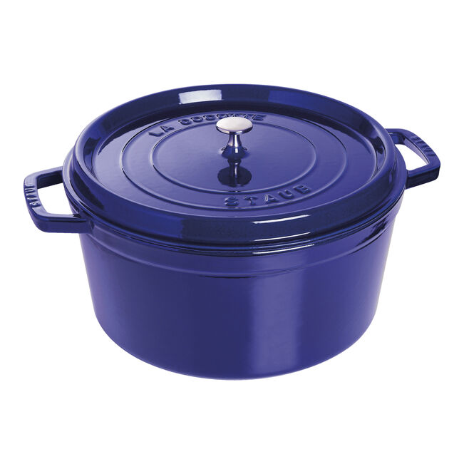 STAUB CAST IRON -  13.25 QT, ROUND COCOTTE
