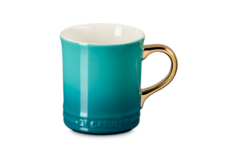 Le Creuset - Vancouver Mug with Gold Metallic Handle