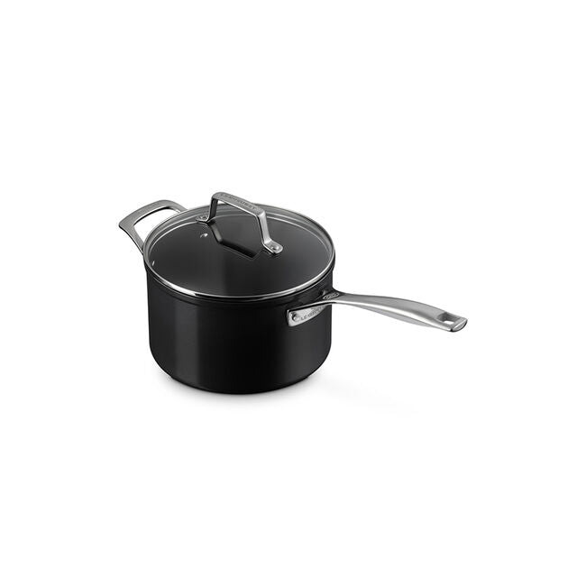 Le Creuset - Essential Non-Stick Ceramic Saucepan with Glass Lid