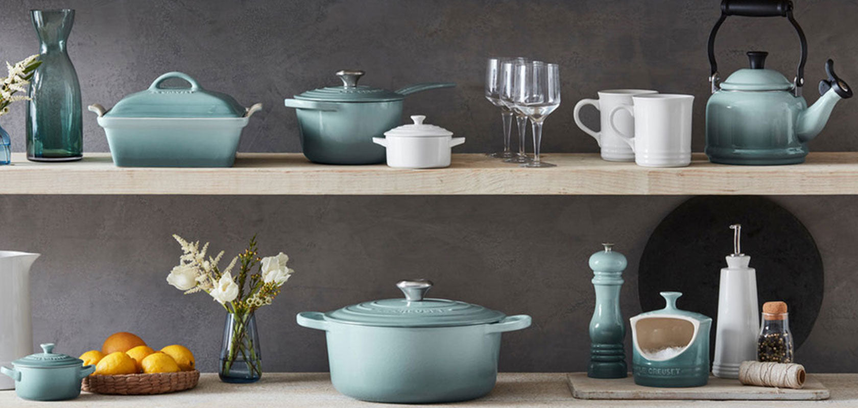 Le-Creuset Sea Salt Collection