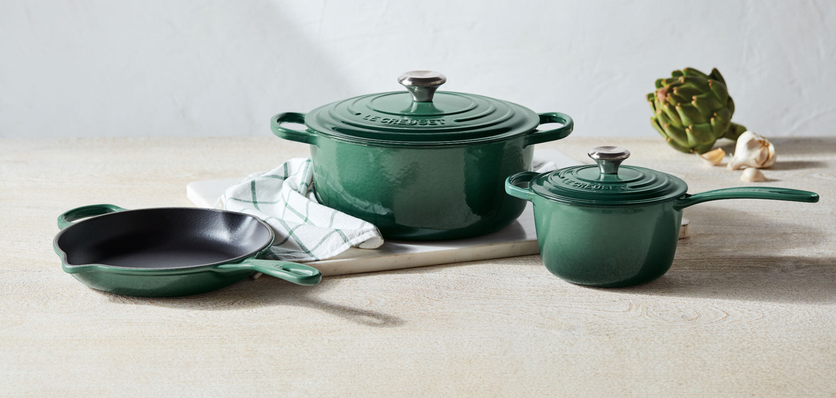 Le Creuset - Round Dutch Oven Set - Artichaut