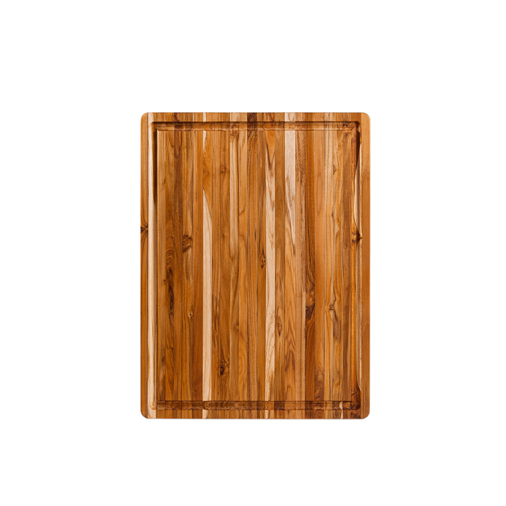 Teak Haus - PROFESSIONAL CARVING BOARD W/ JUICE CANAL 24 x 18 x 1.5 in