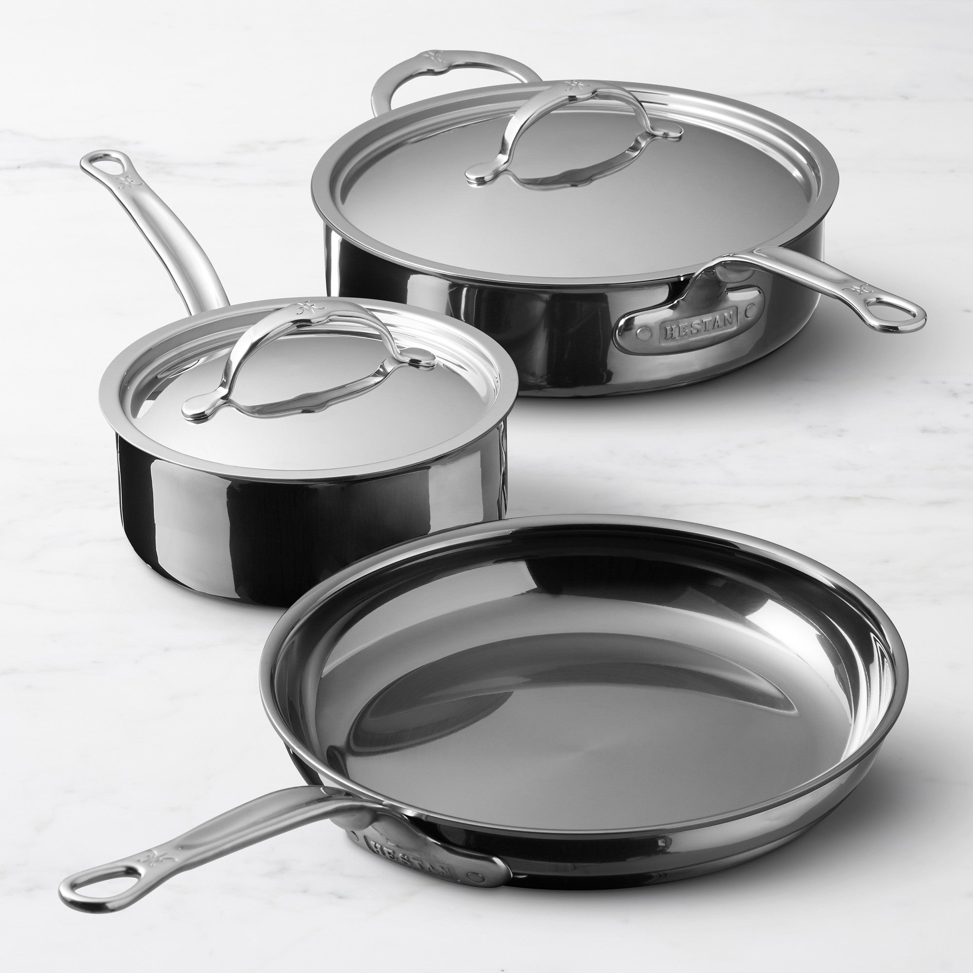 HESTAN NANOBOND TITANIUM - Essential 5-Piece Set